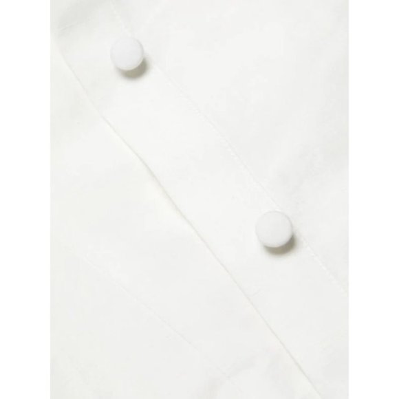 NWT BROCK COLLECTION THELMA LINEN & SILK BLEND PUFF SLEEVE SLIM FIT BLOUSE SZ 6 - Picture 7 of 8